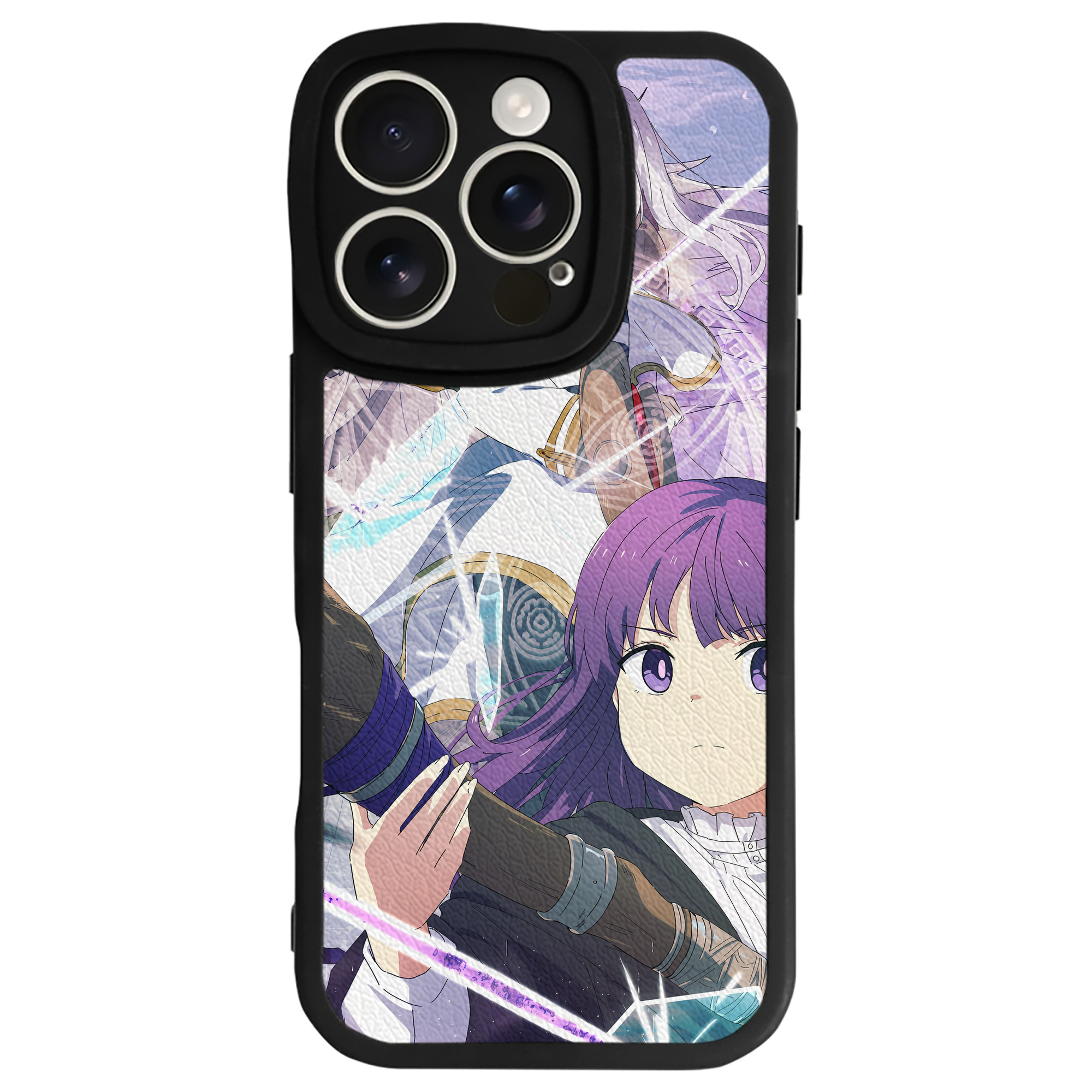 （画像用） 葬送のフリーレン Frieren 【iPhone 16シリーズ対応】シリコンスマホケース（レザー調） 材質：シリコン